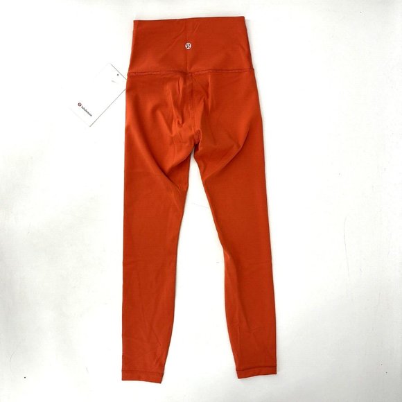 LULULEMON Wunder Train HR Tight 25” Orange Leggings High Waisted Size 2 NWT‎ $98 - Picture 7 of 9
